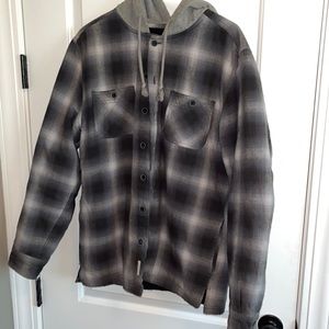 Hooded flannel
